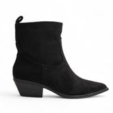 Europeon Union Women Black Chamois Half Boot #3179
